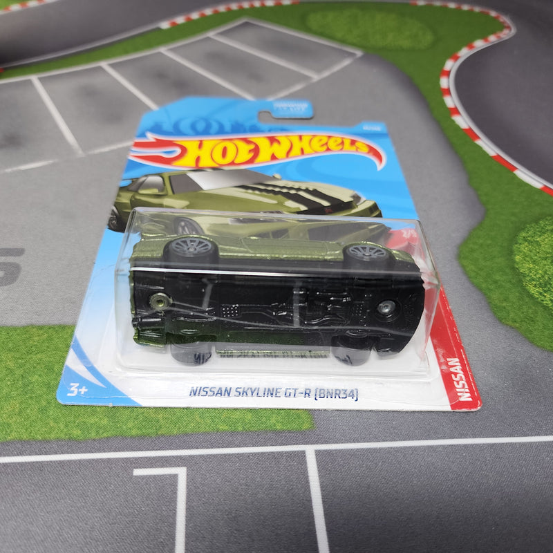 Nissan Skyline GT-R BNR34 #45 * Green * Hot Wheels 2019