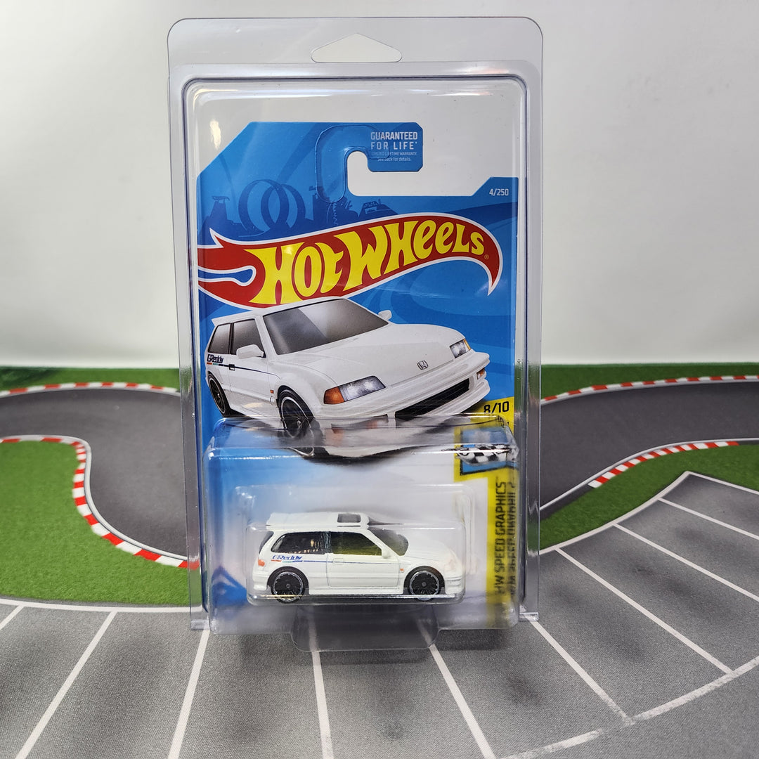 90 Honda Civic EF #4 Greddy * White * Hot Wheels 2019