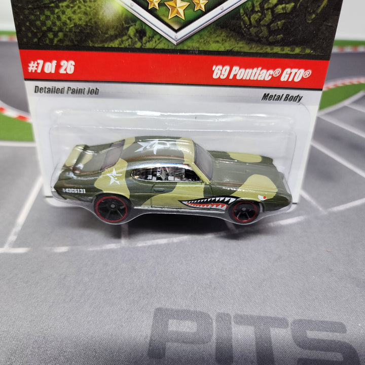 69 Pontiac GTO #7 * Hot Wheels Military Rods – Wheelcollectors LLC