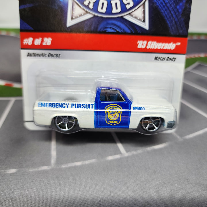 83 Chevy Silverado #8 * Hot Wheels Cop Rods – Wheelcollectors LLC