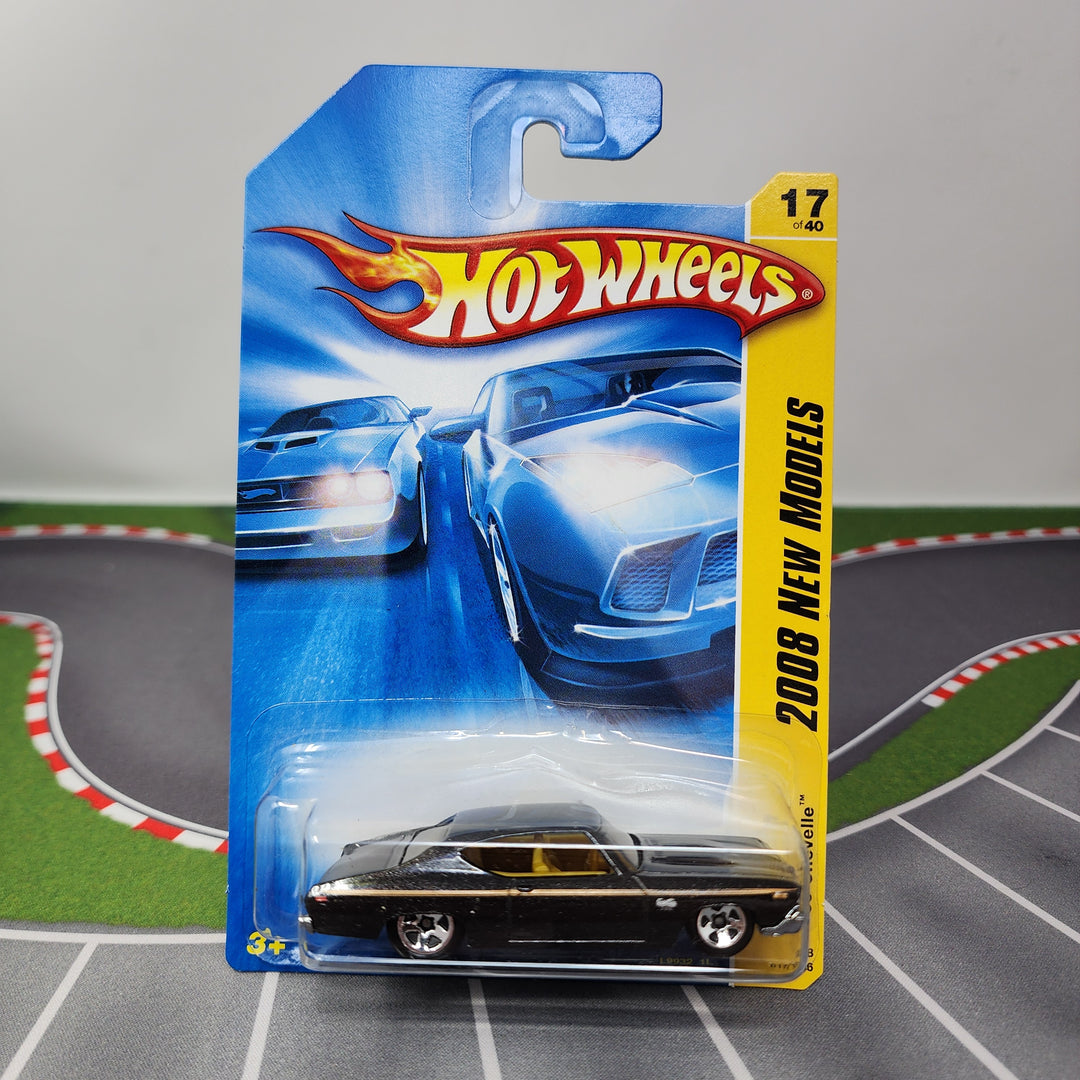 69 Chevelle #17 * BLACK * 2008 Hot Wheels New Models * 1st Yr