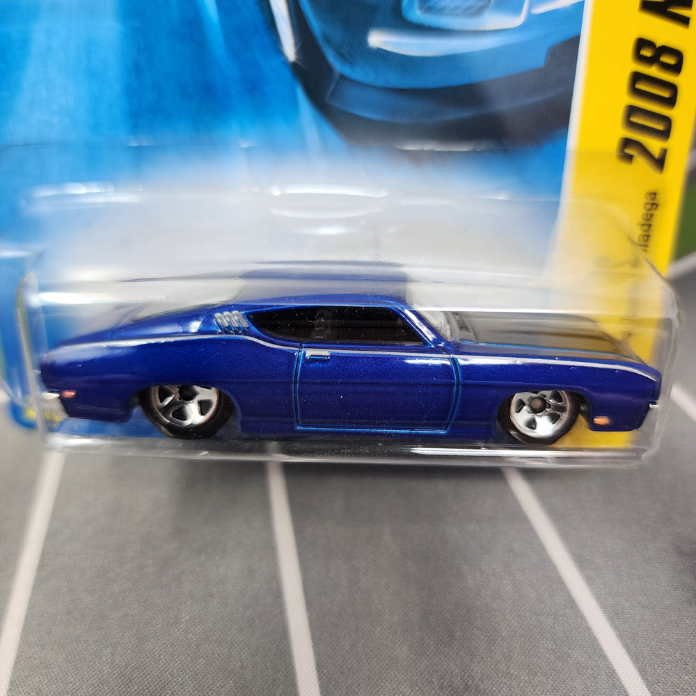 69 Ford Torino Talladega #19 * BLUE * 2008 Hot Wheels New Models