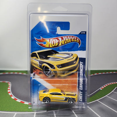 Chevy Camaro Concept #113 * Yellow * 2011 Hot Wheels Kmart Only