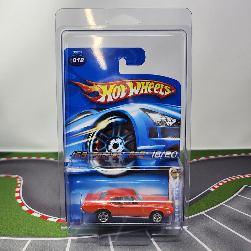 69 Pontiac GTO #18 * Orange * 2005 Hot Wheels First Edition * 1st