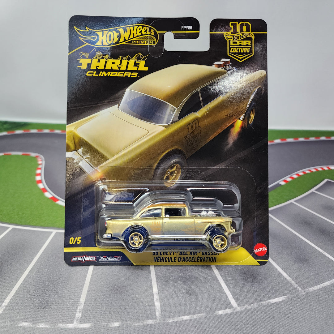 55 Chevy Bel Air Gasser * GOLD CHASE * Hot Wheels Car Culture