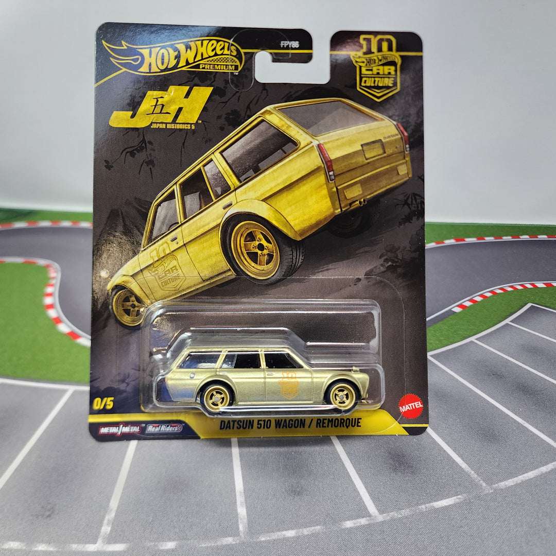 Datsun 510 Wagon * GOLD CHASE * Hot Wheels Car Culture Japan