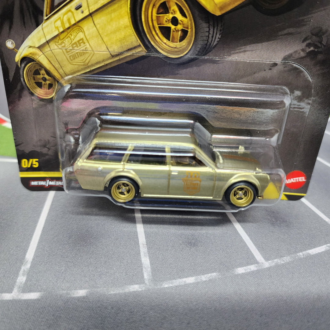 Datsun 510 Wagon * GOLD CHASE * Hot Wheels Car Culture Japan
