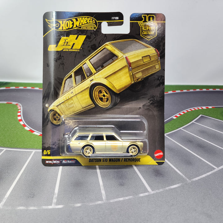 Datsun 510 Wagon * GOLD CHASE * Hot Wheels Car Culture Japan 5