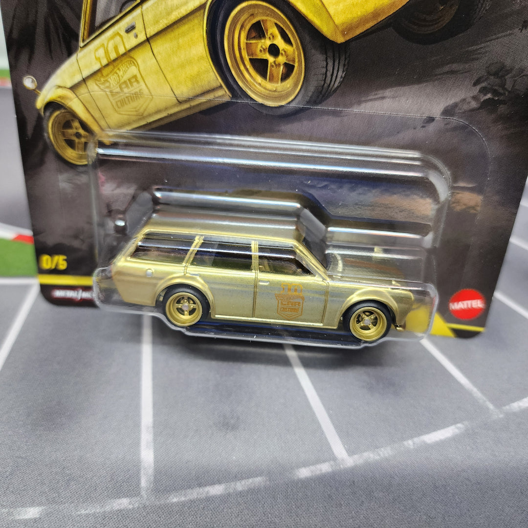 Datsun 510 Wagon * GOLD CHASE * Hot Wheels Car Culture Japan