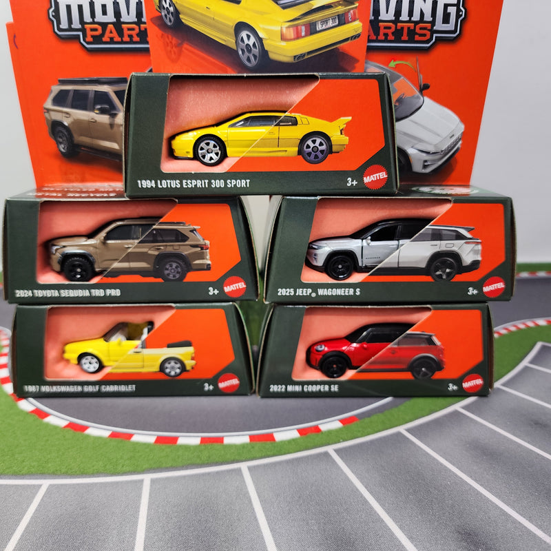 New 5 Car Set Case L * 2026 Matchbox Moving Parts w/ Wagoneer
