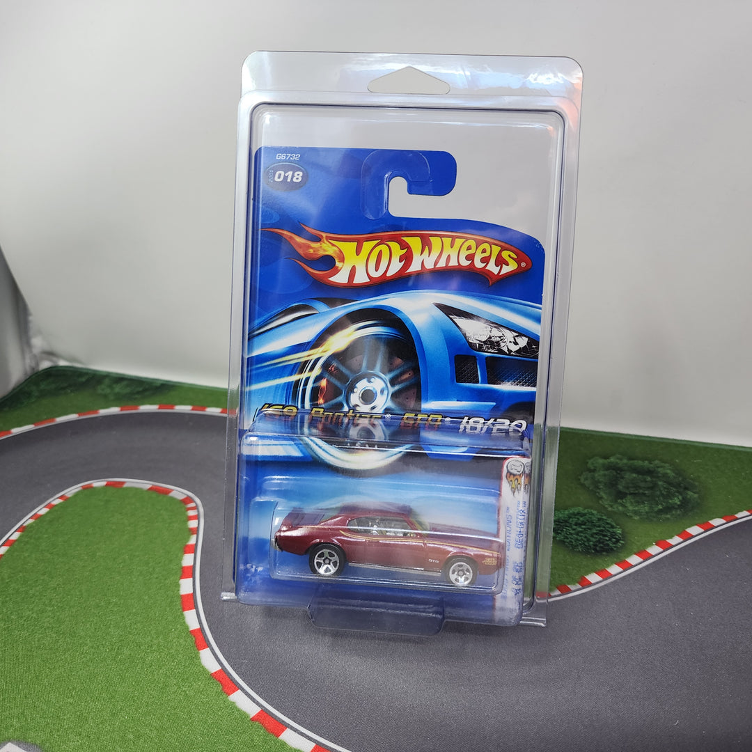 69 Pontiac GTO #18 * Burgundy * 2005 Hot Wheels * First Edition