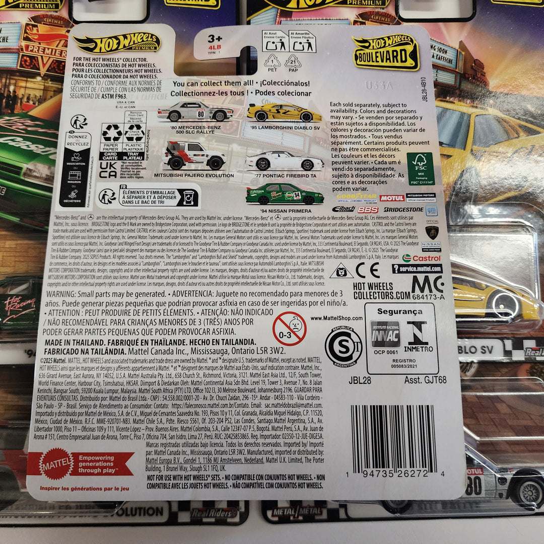 Boulevard #131 - #135 * 5 Car Set * Hot Wheels Lambo, Firebird
