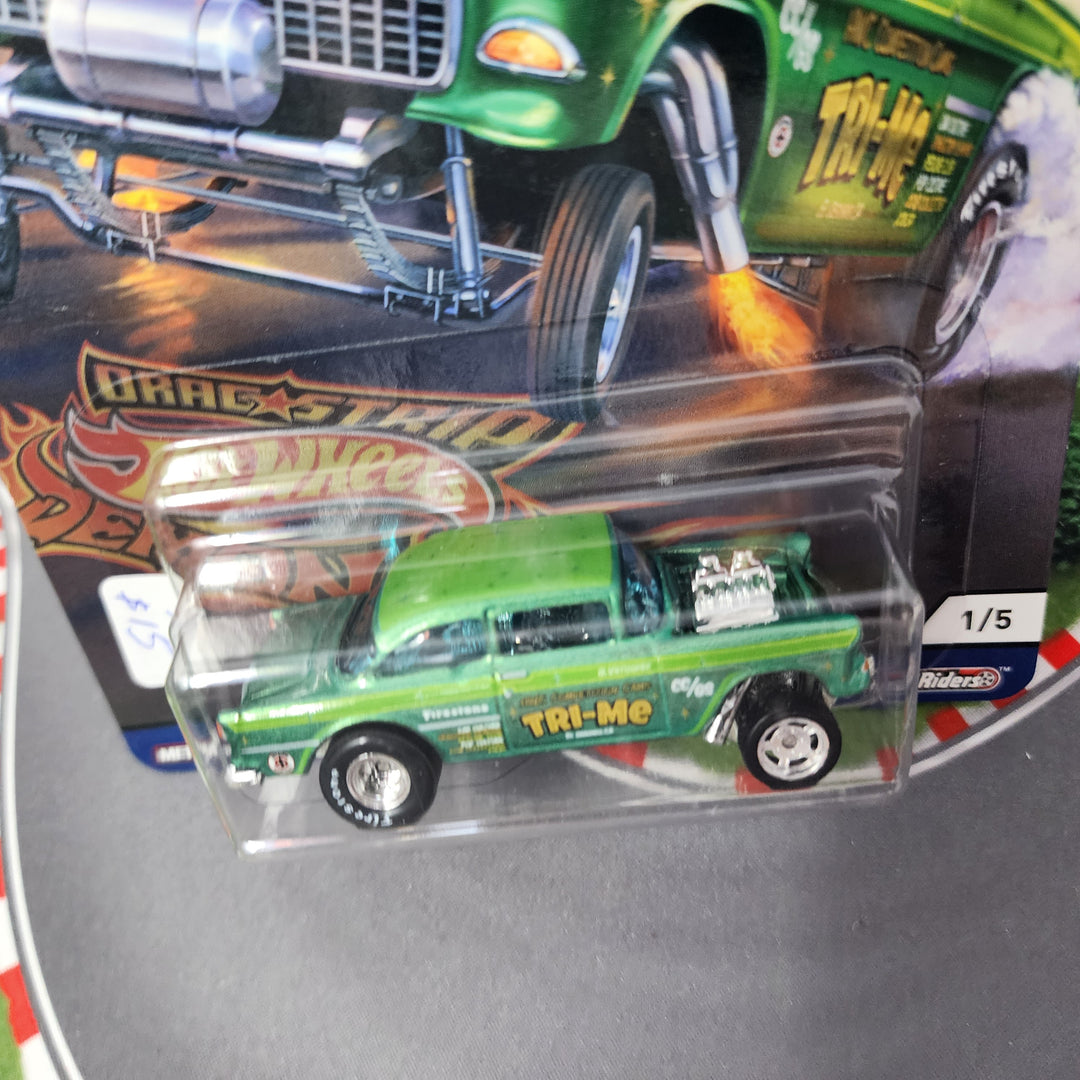 55 Chevy Bel Air Gasser * Hot Wheels Car Culture Drag Strip