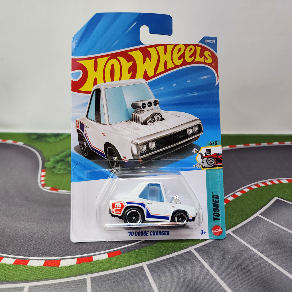 70 Dodge Charger #188 Tooned * WHITE * 2026 Hot Wheels Case K