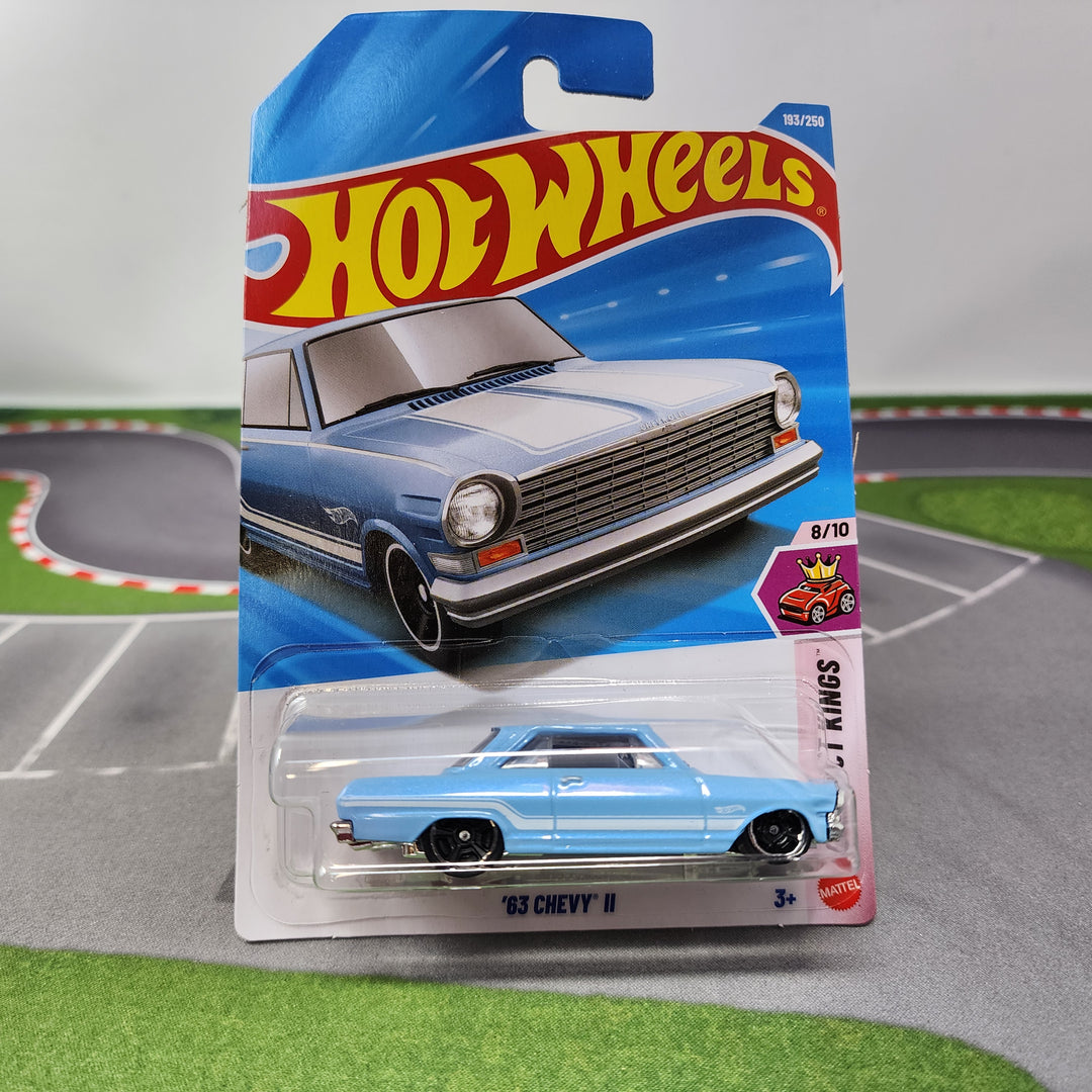 '63 CHEVY II Hot Wheels ミニカー 63 Chevy II #193 * Light BLUE * 2026 Hot Wheels Case K