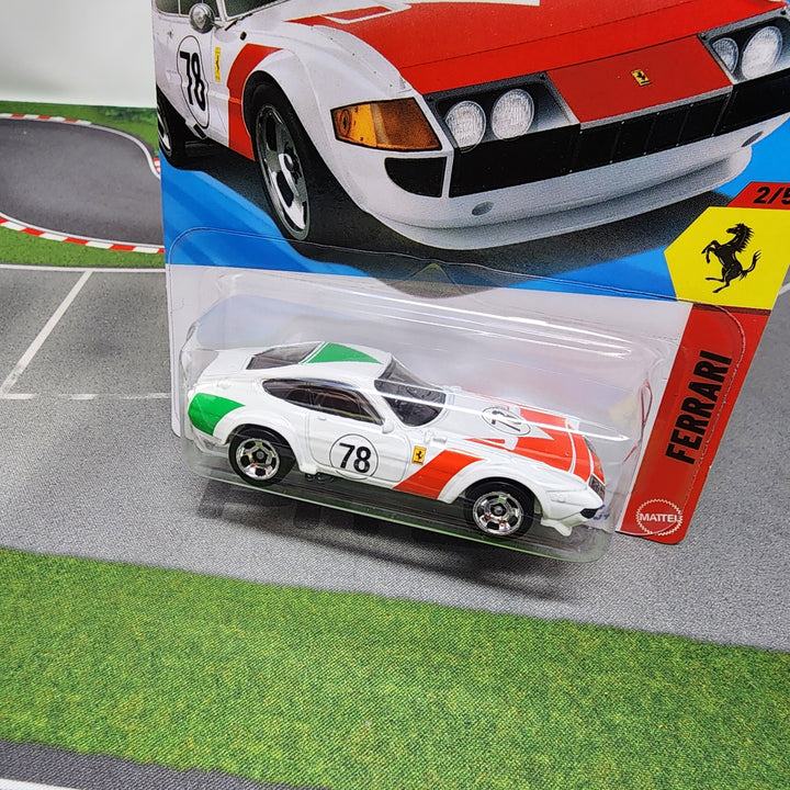 Ferrari 365 GTB4 Competizione #62 * White * 2026 Hot Wheels Case K