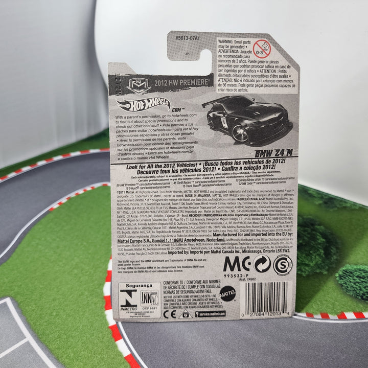 BMW Z4 M #18 * BLACK * 2012 Hot Wheels PREMIERE * 1st Yr Release