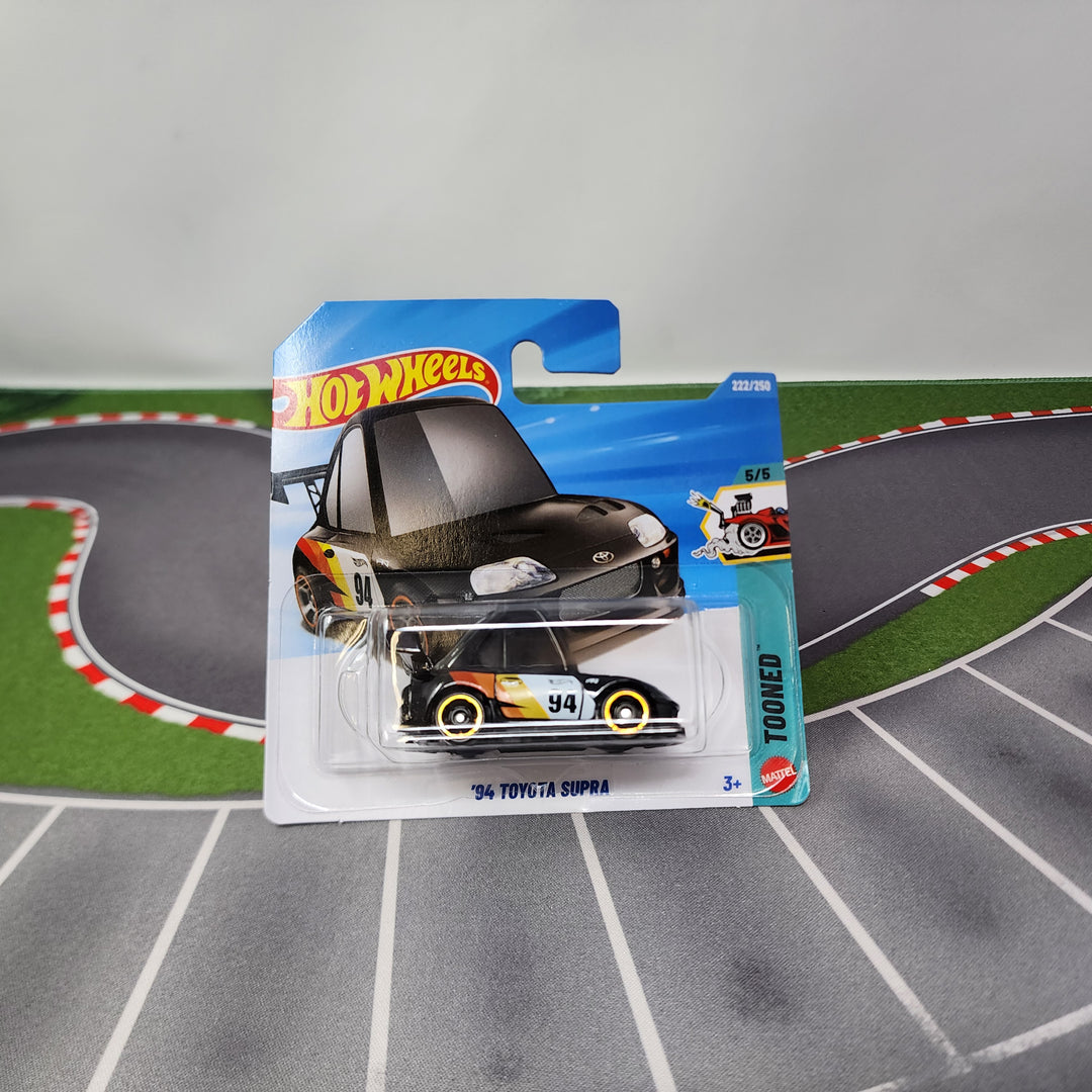 SHORT CARD * '94 Toyota Supra #222 * BLACK * 2026 Hot Wheels Case