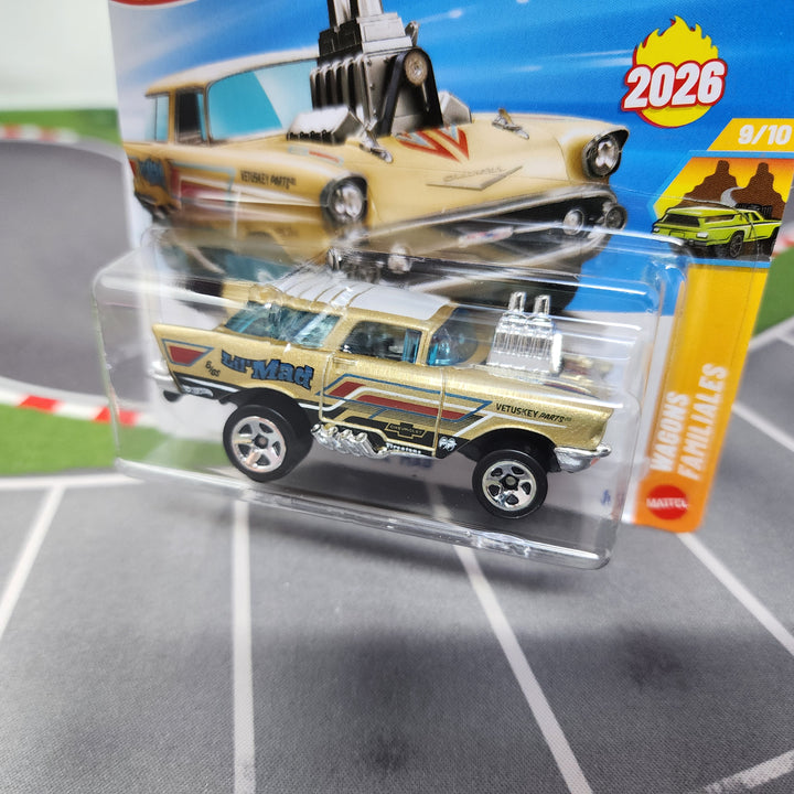 SHORT CARD * LIL Mad #215 Chevy Nomad * GOLD * 2026 Hot Wheels