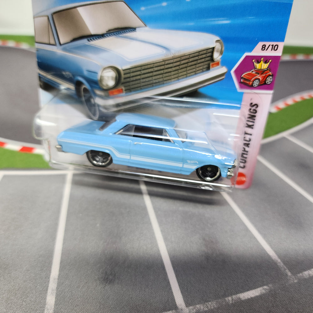 SHORT CARD * '63 Chevy II #193 * Light BLUE * 2026 Hot Wheels Case