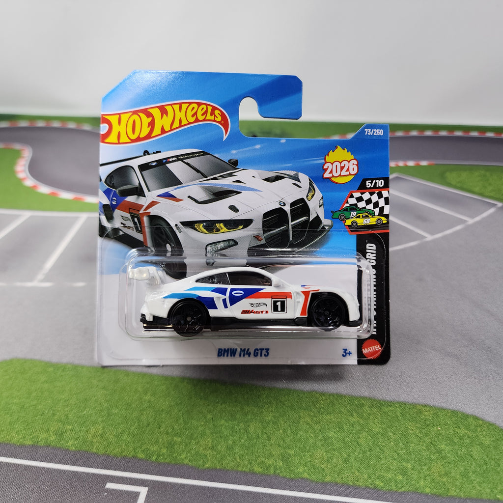 SHORT CARD * BMW M4 GT3 #73 * WHITE * 2026 Hot Wheels Case K