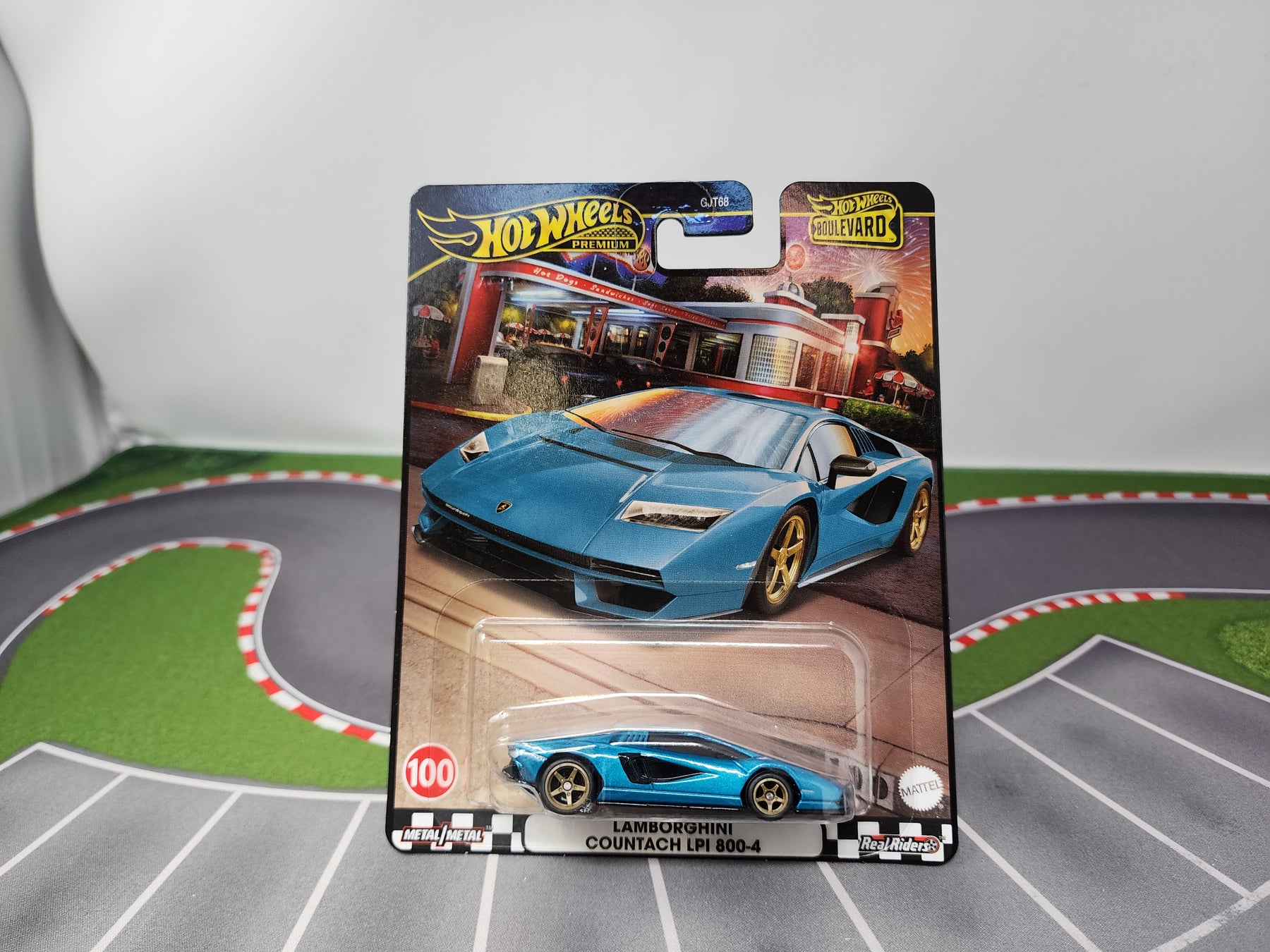 Miniy Countach Lamborghini Countach LPI 800-4 #100 * Hot Wheels Premium Boulevard ...