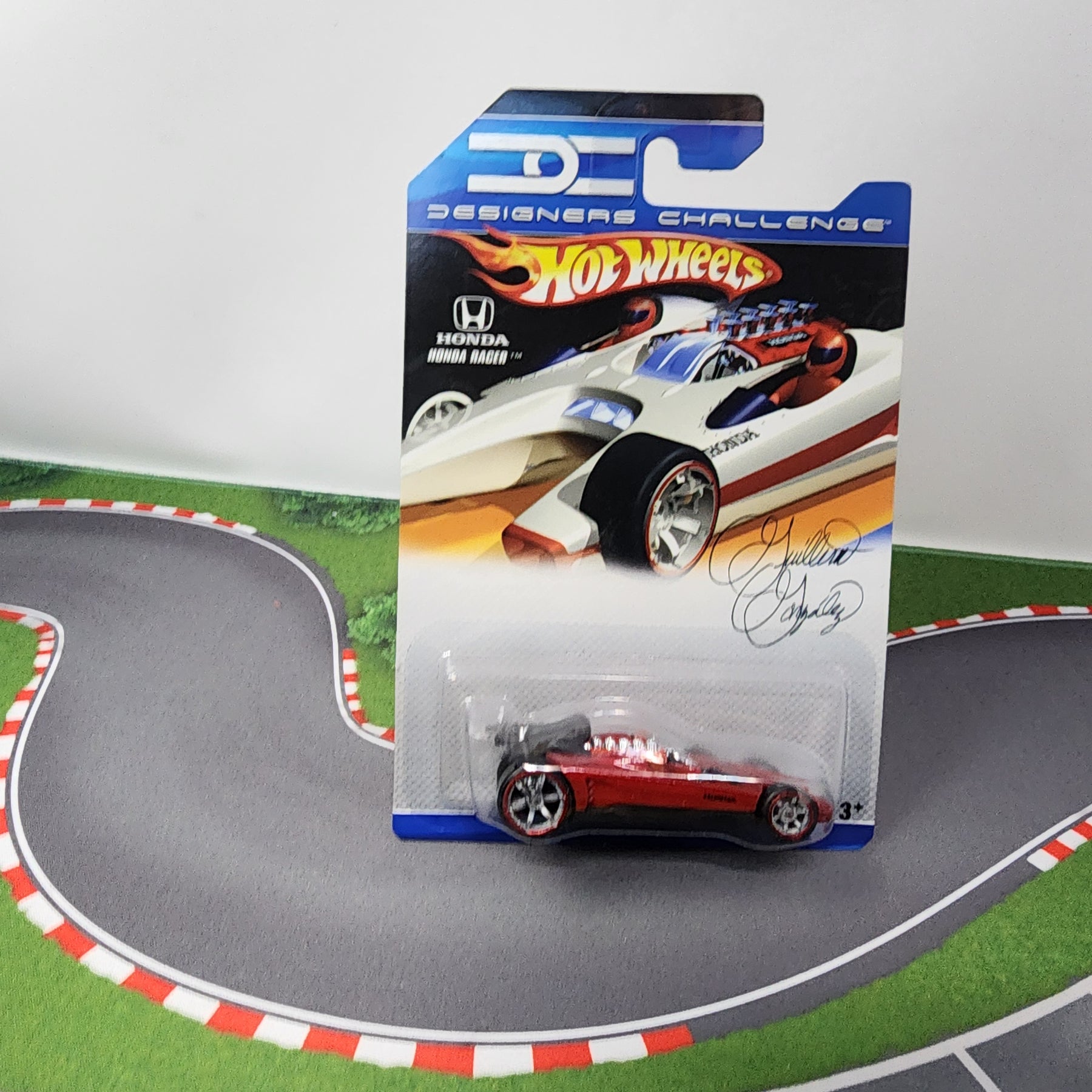 Muscle Machine Challenge Honda Racer Red * * Hot Wheels Designers Challenge โ Wheelcollectors LLC