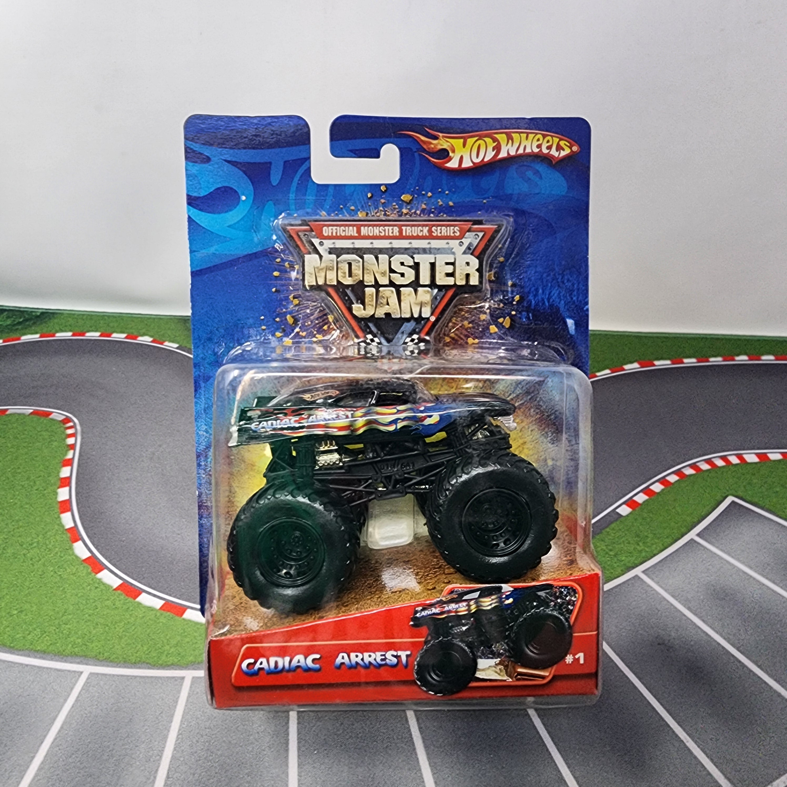 Cadiac Arrest Monster Truck Series * Hot Wheels Monster Jam ...