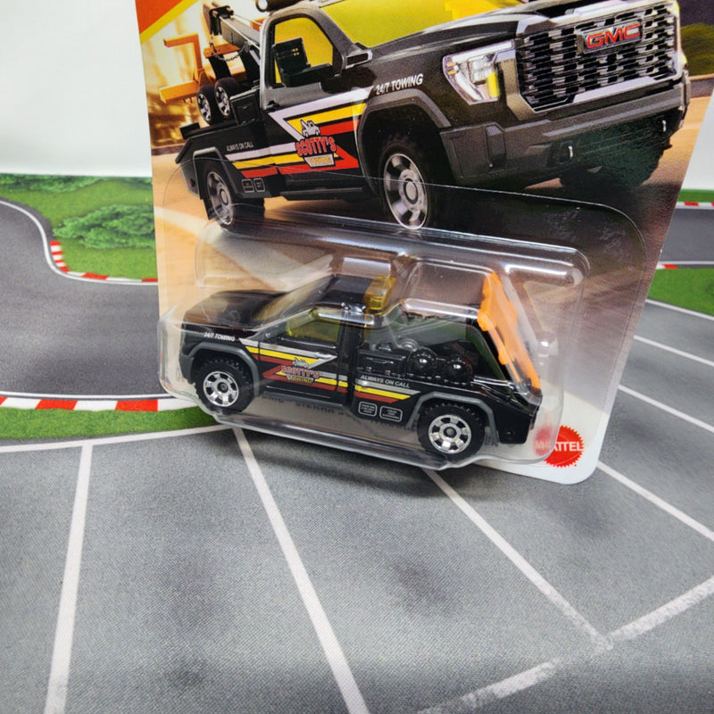 2024 GMC Sierra 3500 Wrecker #68 * Black * 2026 Matchbox Case G