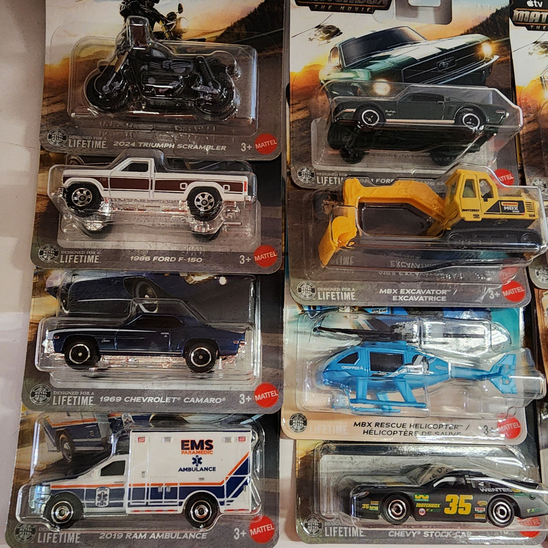 SHORT CARD * 12 Car Set * MATCHBOX The Movie Cars * 2026 Matchbox