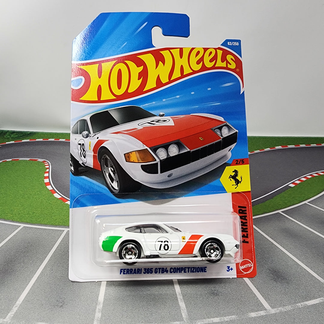 Ferrari 365 GTB4 Competizione #62 * WHITE * 2026 Hot Wheels NEW