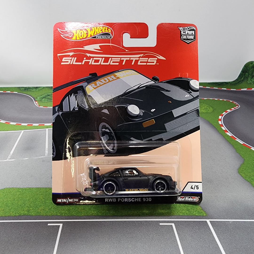 RWB Porsche 930 * BLACK * Hot Wheels Car Culture Silhouettes * BAD