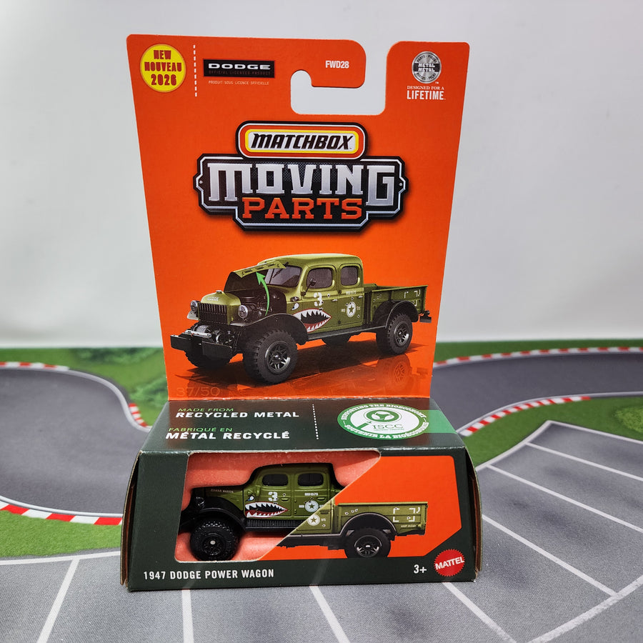 1947 Dodge Power Wagon * Green * 2026 Matchbox Moving Parts Case P