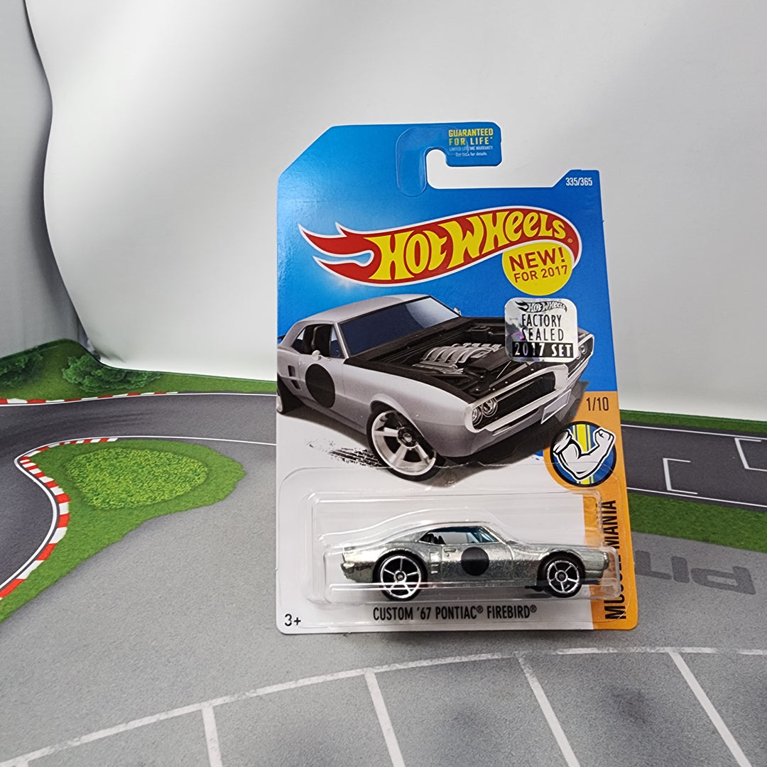 67 Pontiac Firebird #335 * Silver * Hot Wheels 2017 w/ Factory