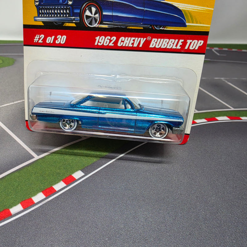 ミニカー Hot WHeels Classics 1962CHEVY BUBBLE TOP 1962 Chevy Bubble Top 2/30 * Blue * Hot Wheels Classics Series 2
