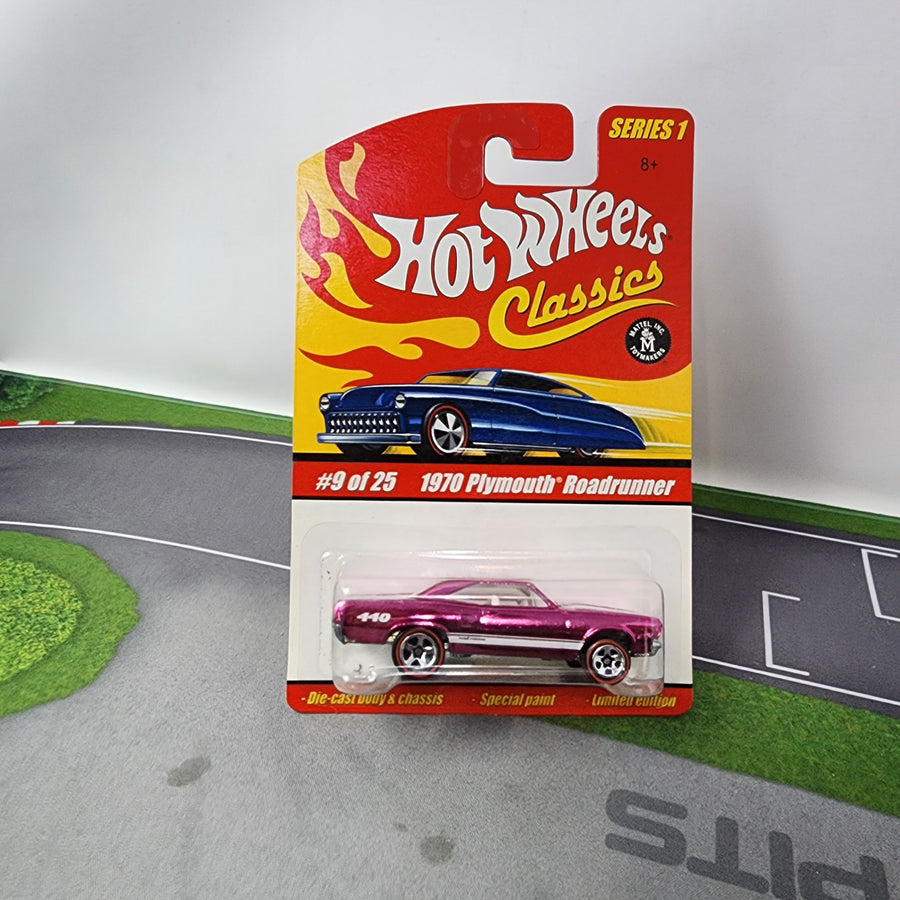 1970 Plymouth Roadrunner * Pink * Hot Wheels Classics Series 1