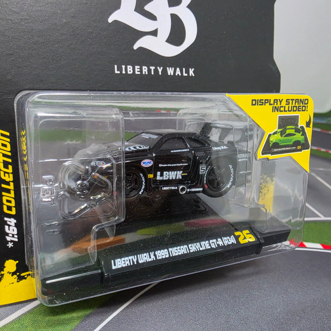 Liberty Walk 1999 Nissan Skyline GT-R R34 * BLACK * Muscle Liberty Walk 1999 Nissan Skyline GT-R R34 * BLACK * Muscle