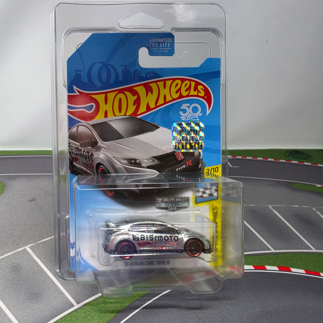 16 Honda Civic Type R * ZAMAC * Hot Wheels 2018 w/ Factory Set