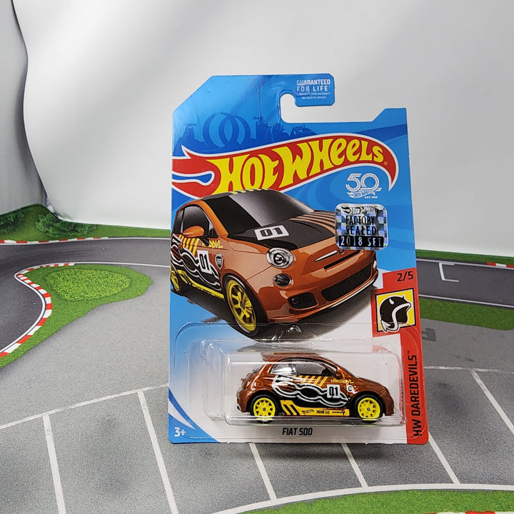 Fiat 500 * SUPER Treasure Hunt * Hot Wheels 2018 w/ Factory Set