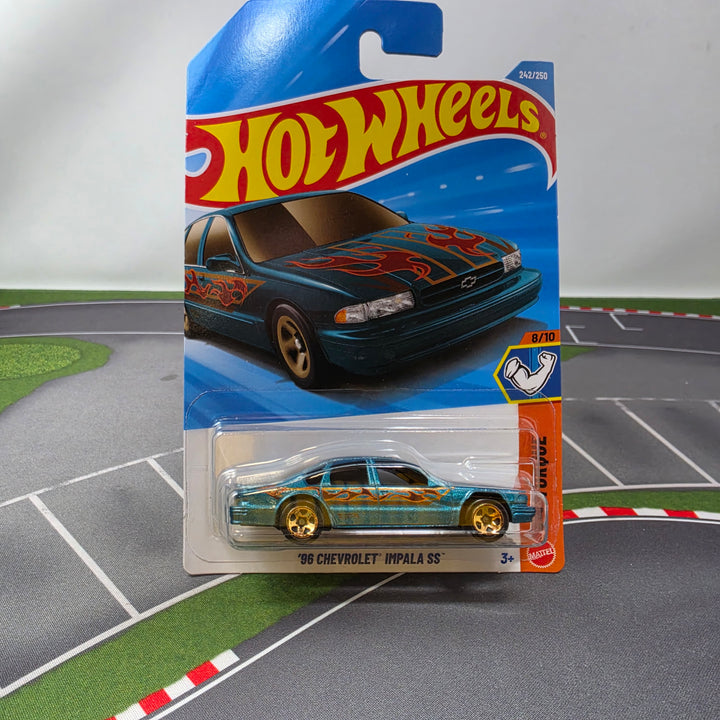 96 Chevrolet Impala SS #242 * Teal * 2026 Hot Wheels NEW! Case P