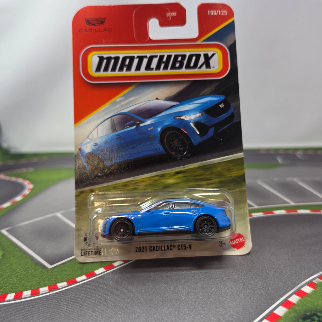 2021 Cadillac CT5-V #108 * BLUE * 2026 Matchbox Basic Case N