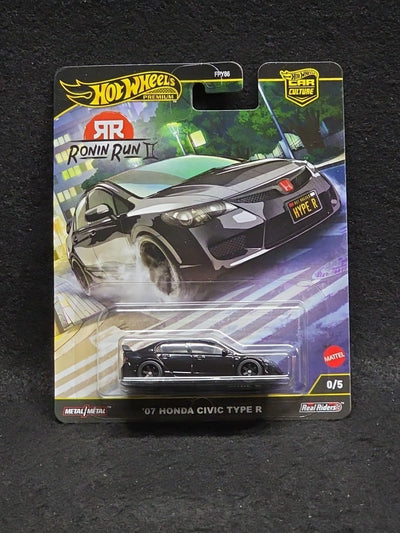 '07 Honda Civic Type R * BLACK CHASE * 2025 Hot Wheels Car Culture RONIN RUN II