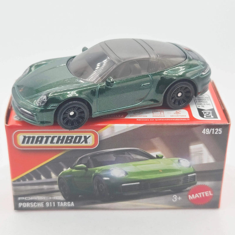 Porsche 911 Targa #49 * GREEN * 2026 Matchbox Power Grabs Case F