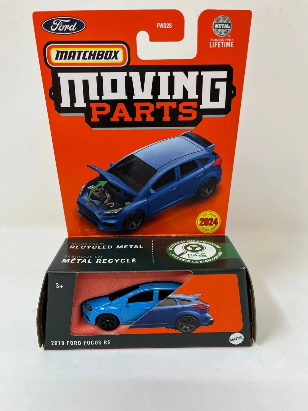 2018 Ford Focus RS * Blue * 2024 Matchbox Moving Parts Case M