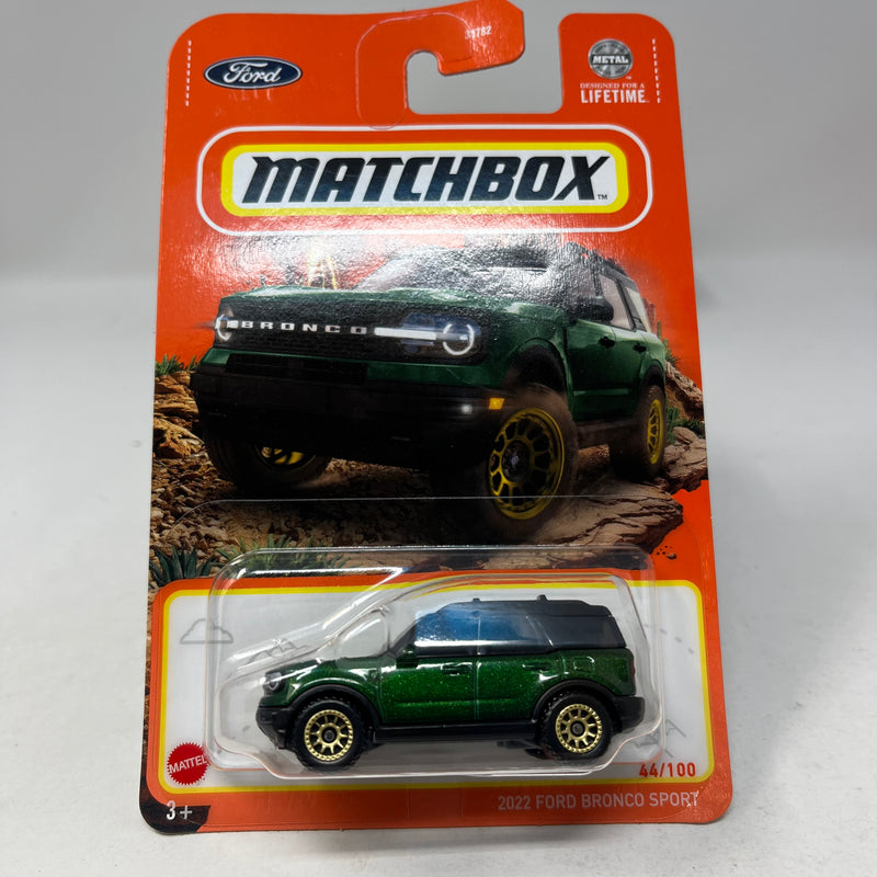 2022 Ford Bronco Sport * Green * 2024 Matchbox Basic Case H