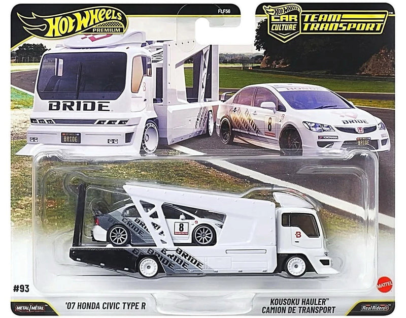 Mattel Hot Wheels 07 CIVIC TYPE R 10個セット 07 Honda Civic Type R & Kousoko Hauler * 2026 Hot Wheels Team