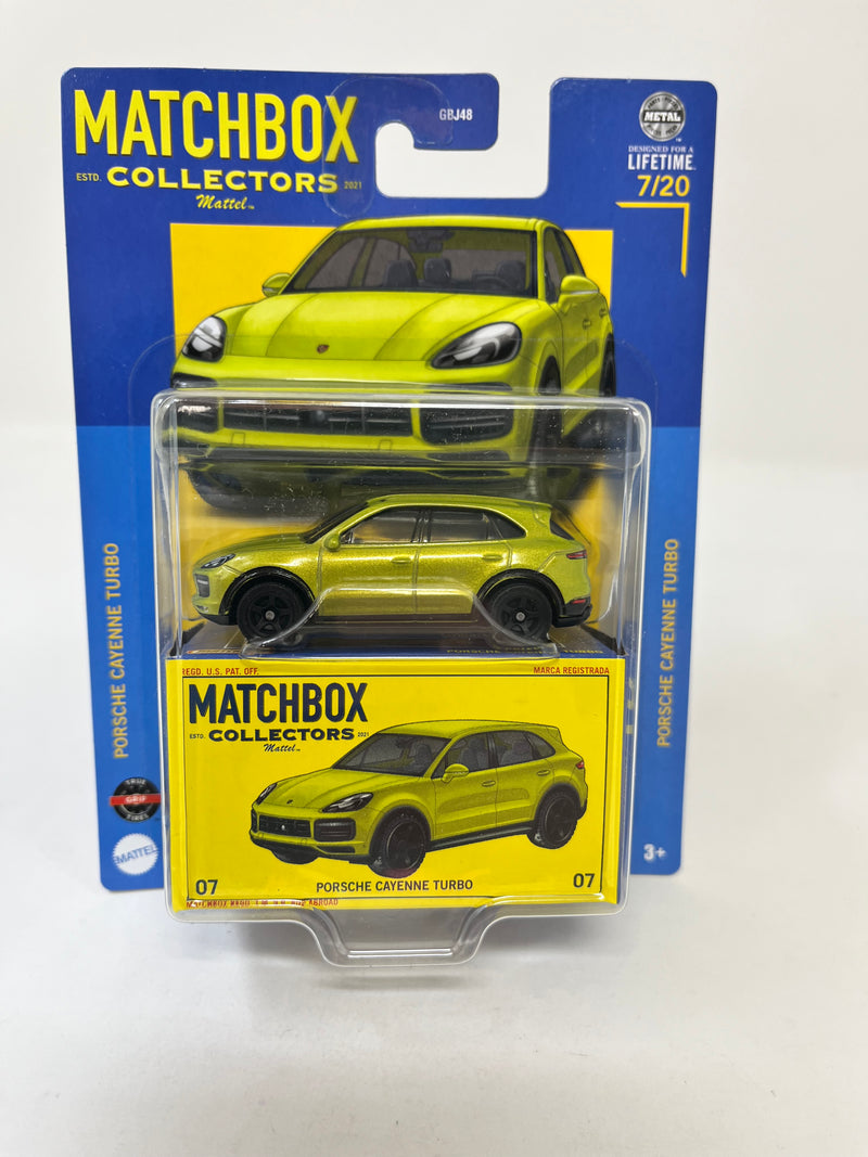 Porsche Cayenne Turbo * Light Green * 2024 Matchbox Collectors Series Case W