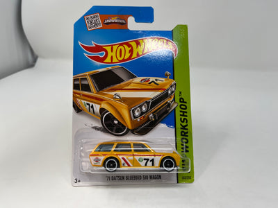 '71 Datsun Bluebird 510 Wagon #202 * 2020 Hot Wheels * Yellow