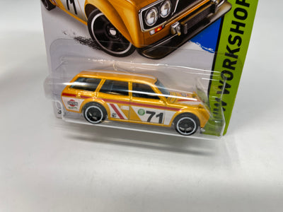 '71 Datsun Bluebird 510 Wagon #202 * 2020 Hot Wheels * Yellow