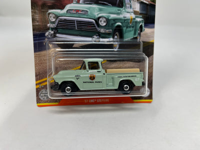 '57 GMC Stepside National Parks * Matchbox Truck Series * Green